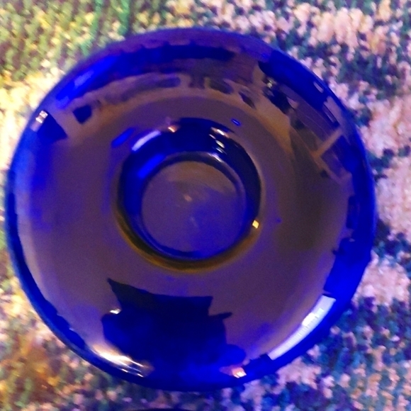 Vintage Votive Holders in a beautiful blue glass. - Picture 5 of 8